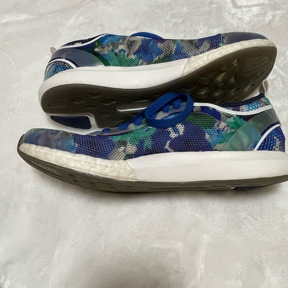 Stella McCartney Adidas Blue Camo Trainers 7 1/2 Designer